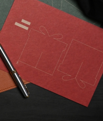 A pen and a card icon