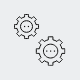 a pair of gears icon