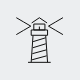 A lighthouse icon